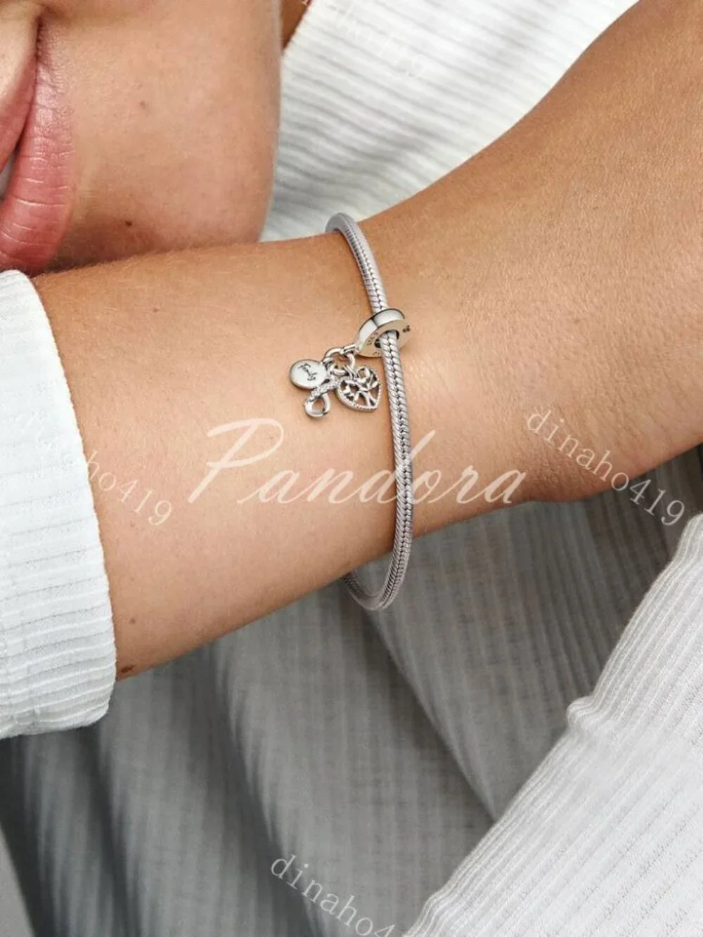 Pandora Family Infinity Triple Dangle Charm